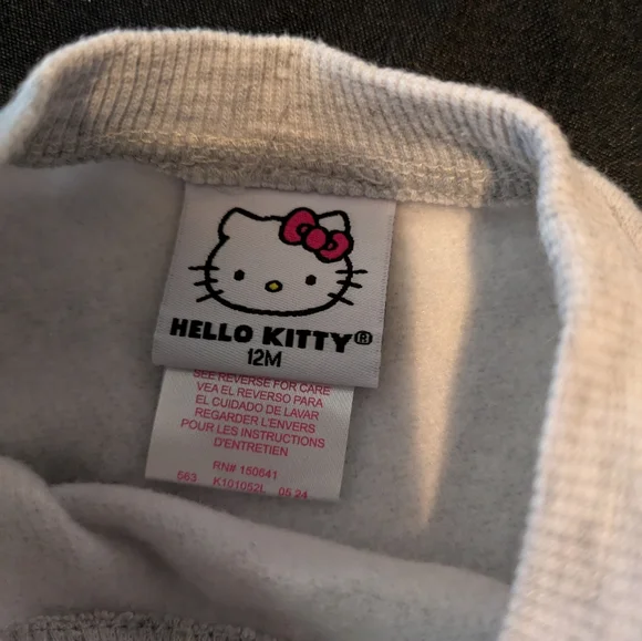 Hello Kitty Gray Kids Sweatshirt - Picture 4 of 5